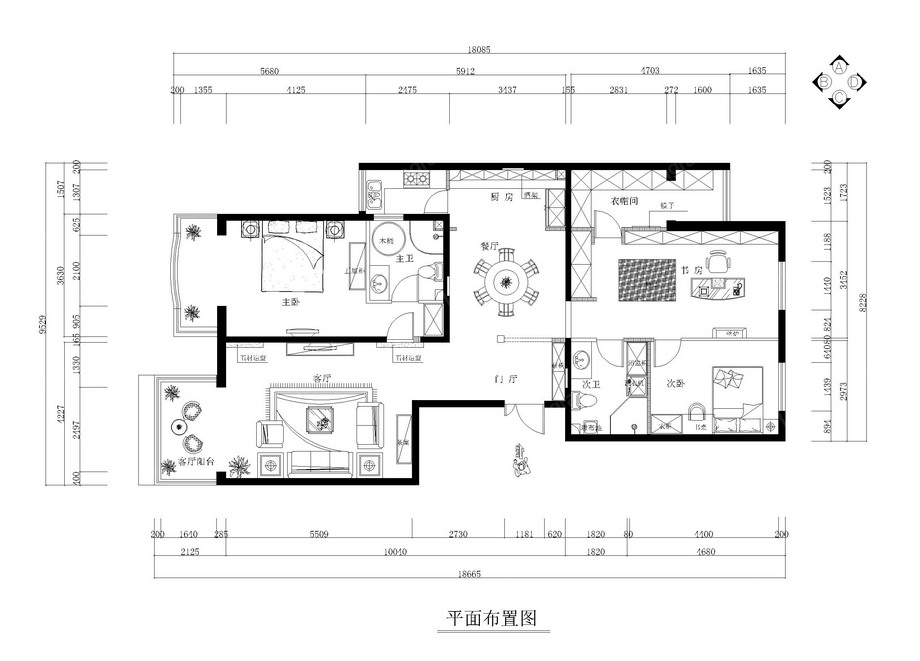 平面图装修效果图